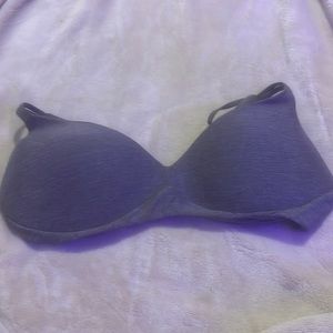 grey wireless bra